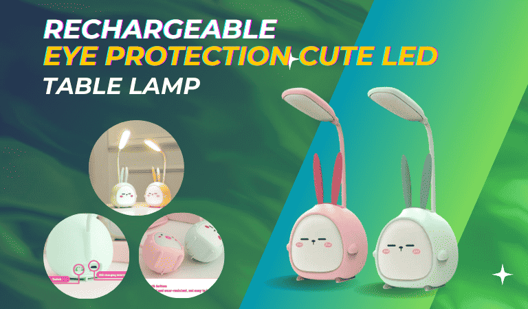 Rechargeable Eye Protection Cute LED Table Lamp